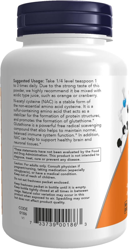 NOW Foods NAC Pure Powder - 4 oz.