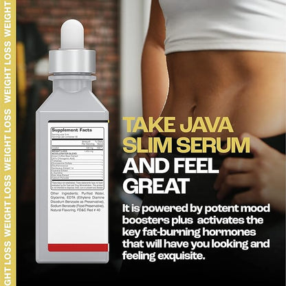 Java Slim Pre-Workout Serum: Rapid Weight Loss & Metabolism Accelerator. Burn Fat, Caffeine Energy Boost, Green Coffee Extract & L-Carnitine. Suppress Appetite. Cherry, 5.1 Fl. Oz