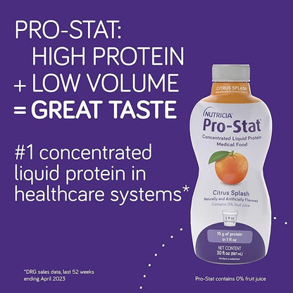 Pro-Stat Concentrated Liquid Protein Medical Food - Vanilla Flavor, 30 Fl Oz Bottle (Case of 6)