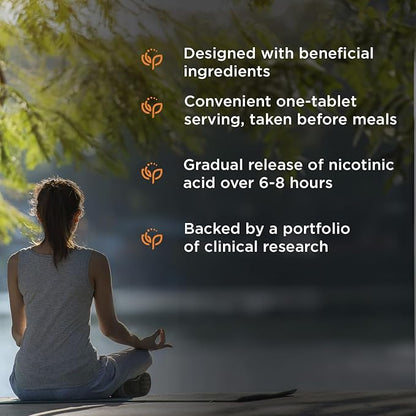 ENDUR-ACIN, Extended Release Niacin for Optimal Absorption & Low-Flush Vitamin B3 Niacin 500mg, Premium Niacin Supplement Made in USA, 200 Tablets