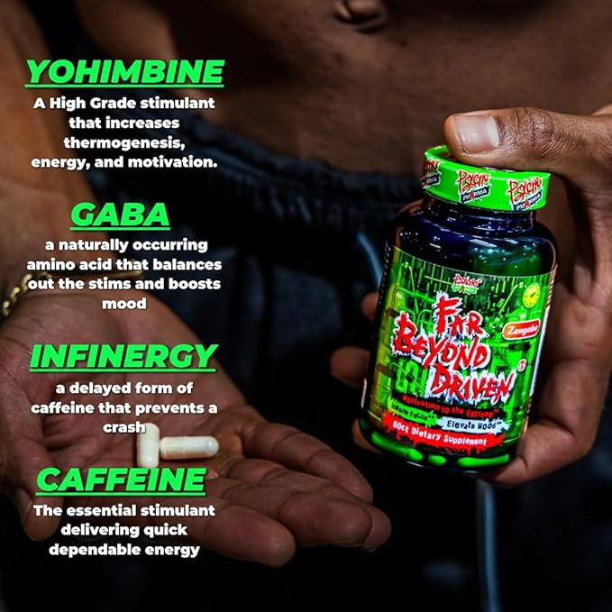 Psycho Pharma Far Beyond Driven, for Increased Energy to Burn with Improved Focus, Positive Mood.