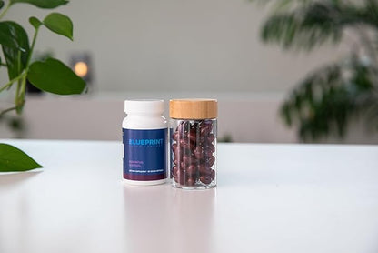 Blueprint Bryan Johnson Essential Softgel Supplement - Letein, Zeaxanthin, Lycopene, Vitamin K1 & K2 MK-7 & MK-4 - Optimal Vision, Bone & Heart Health Support - Vegan, All Ages (30 Servings)