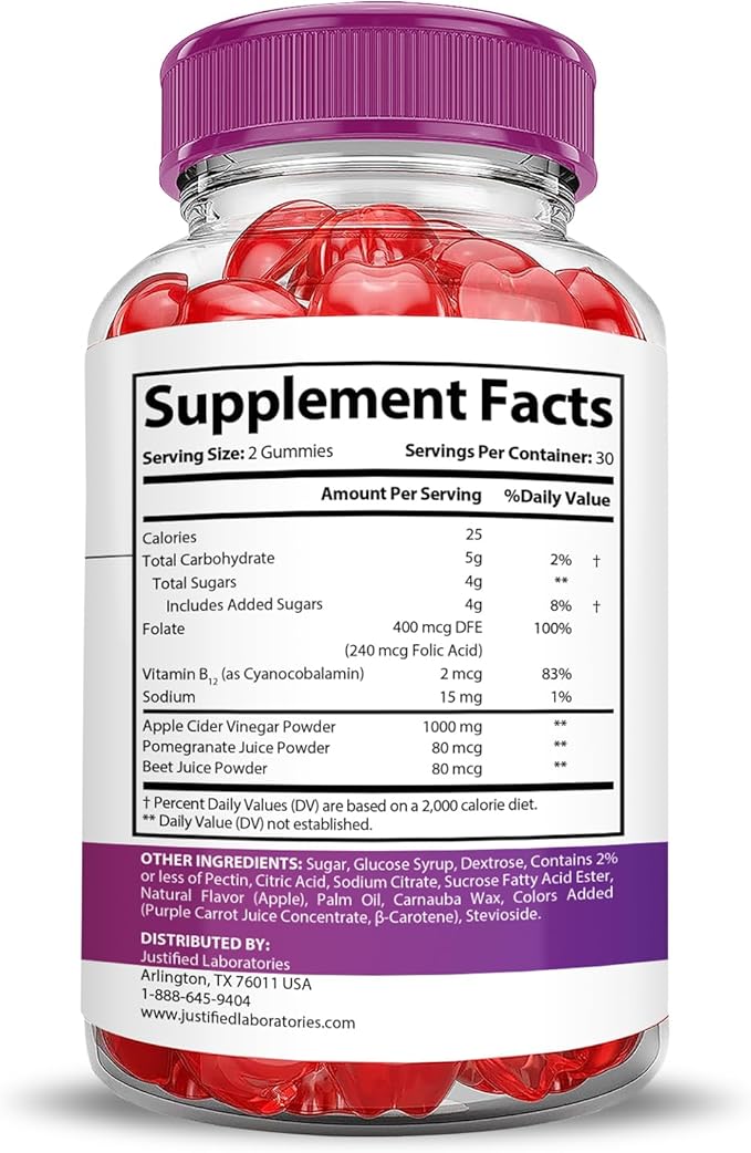 (3 Pack) Xtreme Fit Keto ACV Gummies Advanced Formula 1000MG XtremeFit Keto Gummies Apple Cider Vinegar Formulated with Pomegranate Beet Juice Powder B12 Vegan Non GMO 180 Gummys