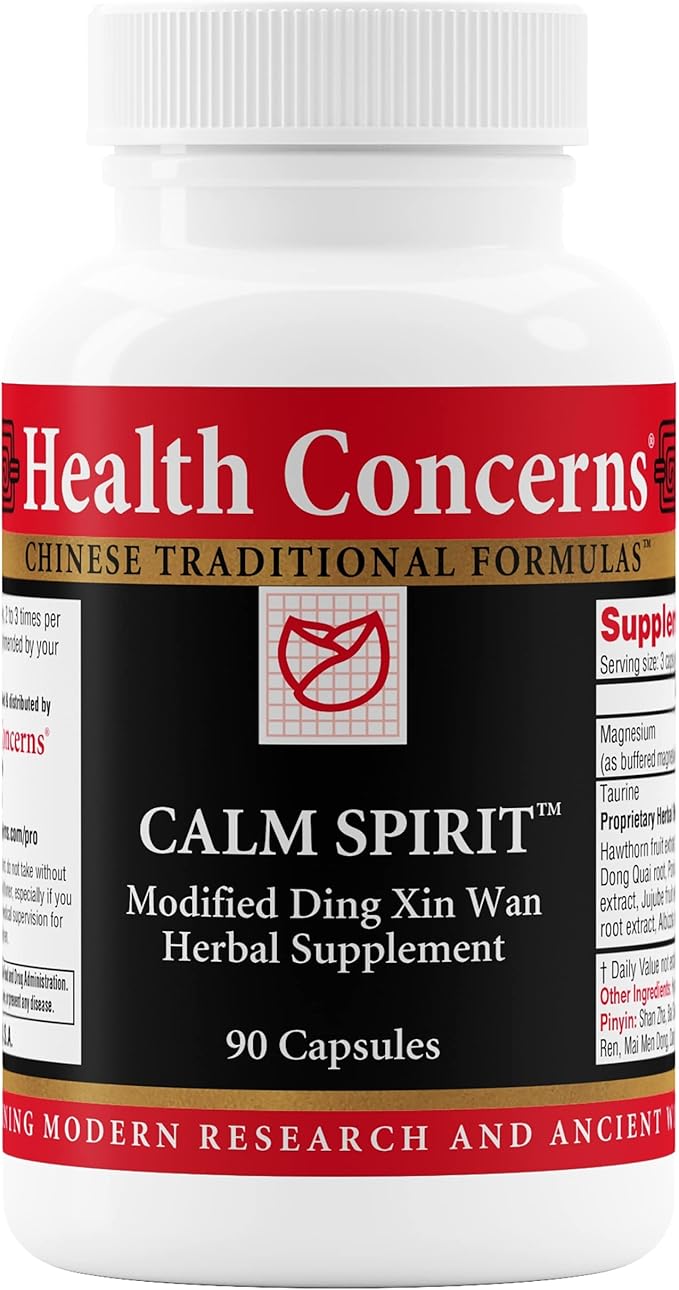 Health Concerns Calm Spirit - Calm Aid Supplements for Men & Women - Supports Heart Yin - 90 Capsules