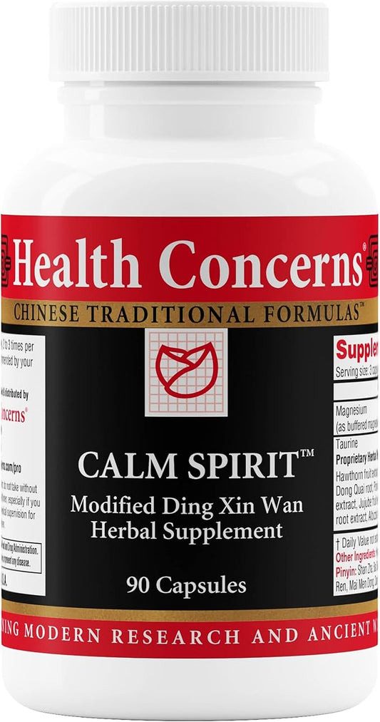 Health Concerns Calm Spirit - Calm Aid Supplements for Men & Women - Supports Heart Yin - 90 Capsules