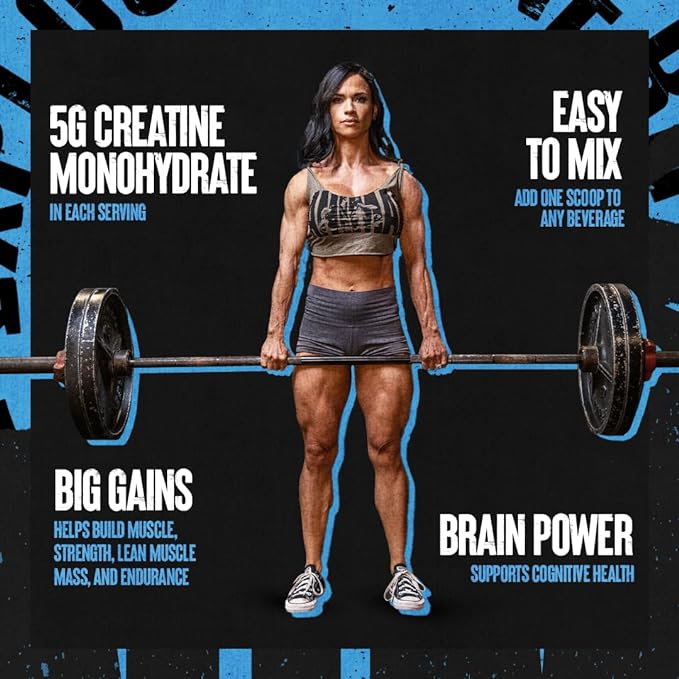 Animal Micronized Creatine Monohydrate Powder - Delays Muscle Fatigue, Supports Muscle Growth, Endurance, ATP Production, Cognitive Function, Strength, and Recovery for Men & Women - Unflavored, 1000g