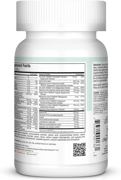 Maxi Health Supreme High Potency Multivitamin & Mineral for Wellness, Immune Boost & Antioxidant Defense, Includes Vitamin A, Vitamin C, Vit D and E, Vitamin B12, B6, Biotin, Selenium, Zinc, Inositol…