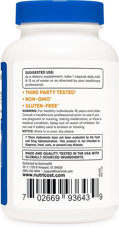 Nutricost Selenium 200mcg, 240 Veggie Caps (2 Bottles) - Non-GMO, Gluten Free L-Selenomethionine