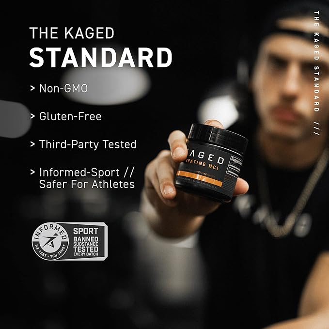 Kaged Creatine HCl Powder | Fruit Punch | Supports Muscle Growth and Recovery | Patented Creatine Hydrochloride Formula | Easy Digestion and Enhanced Muscle Absorption | 75 Servings