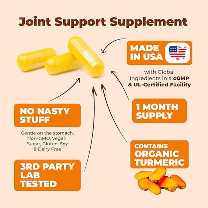 Quercetin with Bromelain Turmeric Supplement - Quercetin 500mg Capsules with Curcumin & Bromelain powder for Allergy & Joint Support. Turmeric Curcumin Bromelain Supplement. 60 Vegan Tumeric Capsules