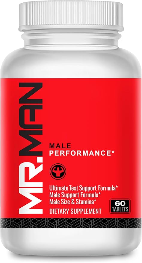 Mr Man Male Enlargement Pills- Size Enhancing Supplement for Men- Add Over 3 in 90 Days- 60 Tablets