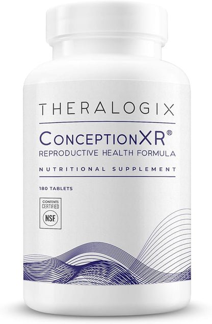 Theralogix ConceptionXR Reproductive Health For Men, Men's Preconception Vitamins for Fertility Support, Male Fertility Supplements for Sperm Health, NSF Certified - 180 Tabs (90-Day Supply), Unflavor