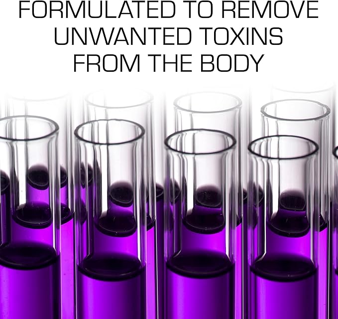 Wellgenix Strip NC Herbal Cleanse Detox Drink, Fast-Acting Body Detox, 32 Fl Oz, Premium Detoxifier for Quick Flush Toxin Removal, Extreme Cleanse Detox, Grape Flavor Liquid Formula (Pack of 2)