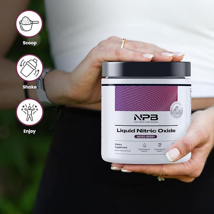 Nature's Pure Blend Liquid Nitric Oxide Blood Pressure Support Drink - Blood Circulation