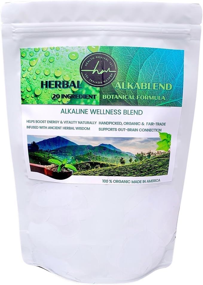 Herbal Alkablend- 20 Ingredient Tea- Holistic Wellness | Optimal Versatility in Health |Supports Immune System, Digestion, and Energy | Natural Body Cleanse and Detox