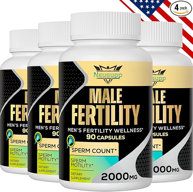 Fertility Supplements for Men, 2000MG Male Fertility Vitamin with Maca Root, Zin& Folate for Conception -360 Capsules
