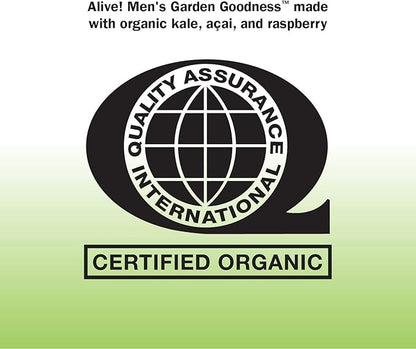 Nature's Way Alive! Garden Goodness Men's Multivitamin, One Serving of Veggies and Fruits**, High Potency B-Vitamins, 60 Tablets