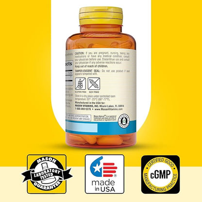 Mason Natura NAC N-Acetyl-L-Cysteine 500 mg, 6 Month Supply, Supports Normal Cellular Health, Immune System Booster for General Wellness, 3 Pack