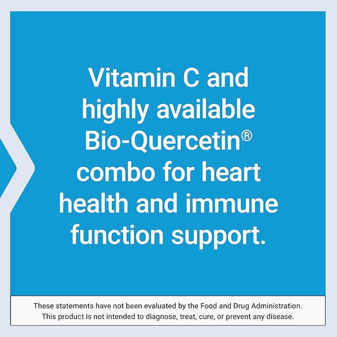 Life Extension Vitamin C & Bio-Quercetin Phytosome – Vitamin C Plus Ultra-Absorbable Quercetin for Immune Support – Gluten-Free, Non-GMO, Vegetarian – 250 Vegetarian Tablets