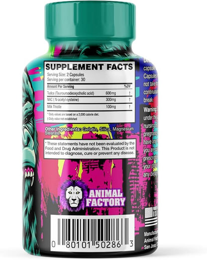 Tudca + NAC N-Acetyl Cysteine Liver Support Supplement - Tudca 600mg with N-Acetyl Cysteine 300mg Anti-Aging Liver Support | Tauroursodeoxycholic Acid | NAC N-Acetyl Cysteine | 60 Capsules