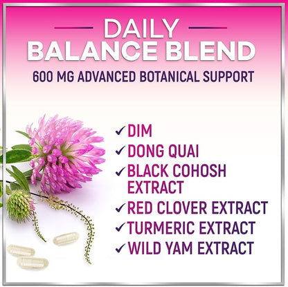 Hello Lovely! Menopause Supplements - 8 Billion CFU Menopause Probiotics for Women, Hot Flash & Night Sweats Support, Menopause Relief Probiotic for Vaginal, Digestive & Immune Support - 120 Capsules