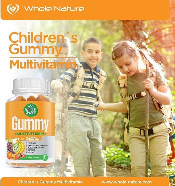 Kids Gummy Multivitamin - Complete Daily Essentials Childrens Vitamins and Minerals for Overall Wellness, 90 Gummies. Fruit Flavor, No Artificial Sugar, Dairy and Gluten Free