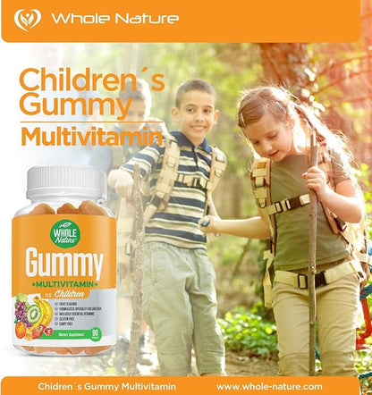 Kids Gummy Multivitamin - Complete Daily Essentials Childrens Vitamins and Minerals for Overall Wellness, 90 Gummies. Fruit Flavor, No Artificial Sugar, Dairy and Gluten Free