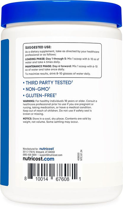 Nutricost Creapure® Creatine Monohydrate 500 Grams