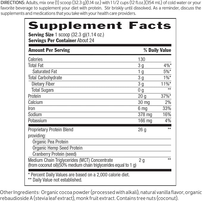 Biochem Sports 100% Vegan Protein Chocolate -- 26 oz