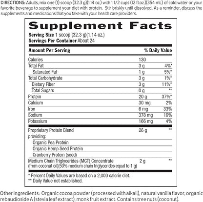 Biochem Sports 100% Vegan Protein Chocolate -- 26 oz