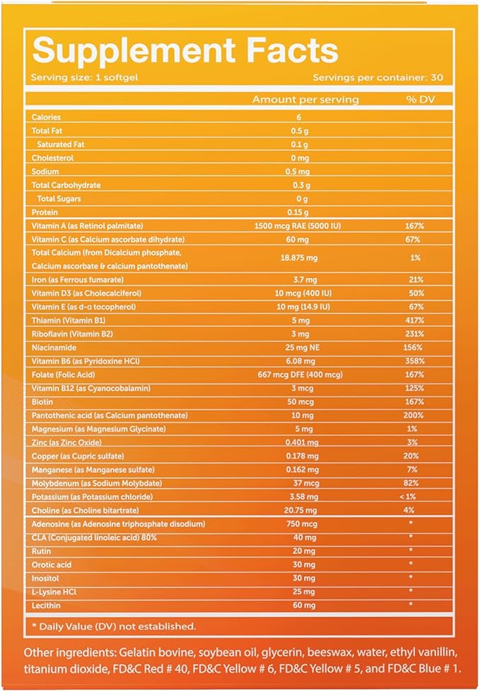 Vivioptal Multi, 30 Softgels, Multivitamin & Multimineral, Gluten Free, German Formula