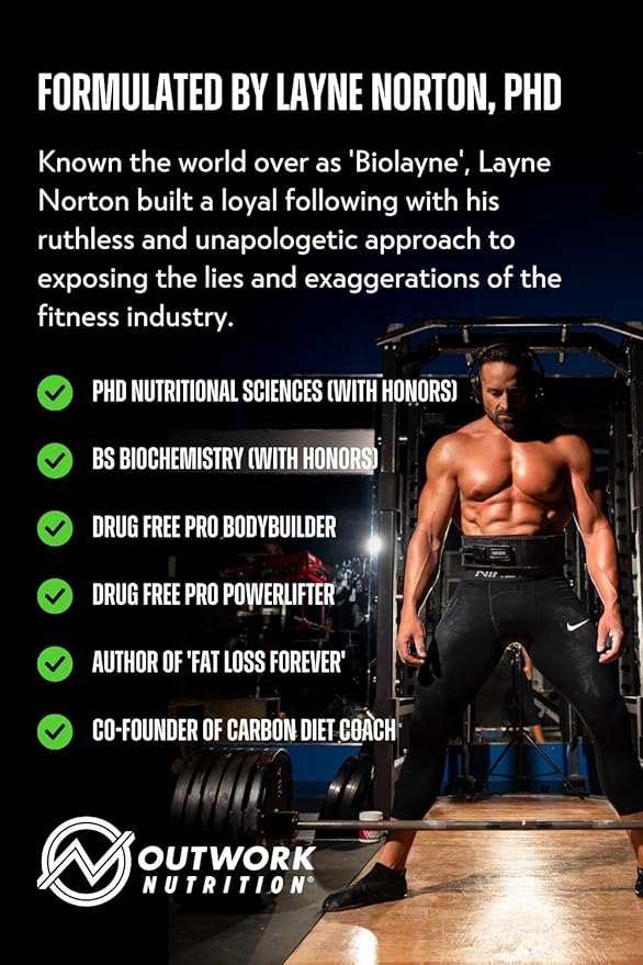 Outwork Nutrition Recovery Supplement, Post Workout Recovery Powder & Muscle Builder for Men and Women, Recharge Muscles After Gym, Backed by Science, Green Apple, 240 Gr