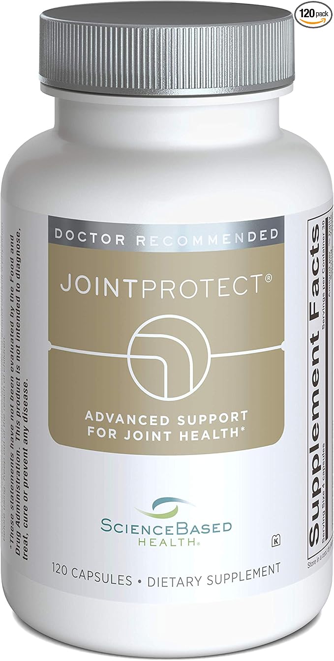 JointProtect - Support for Joint Health - Glucosamine Sulfate, Boswellia Serrata, Calcium Fructoborate, Curcumin, Vitamin C - 120 Capsules