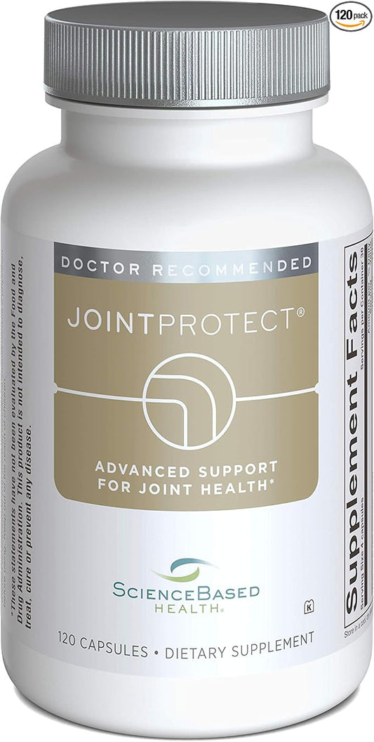 JointProtect - Support for Joint Health - Glucosamine Sulfate, Boswellia Serrata, Calcium Fructoborate, Curcumin, Vitamin C - 120 Capsules