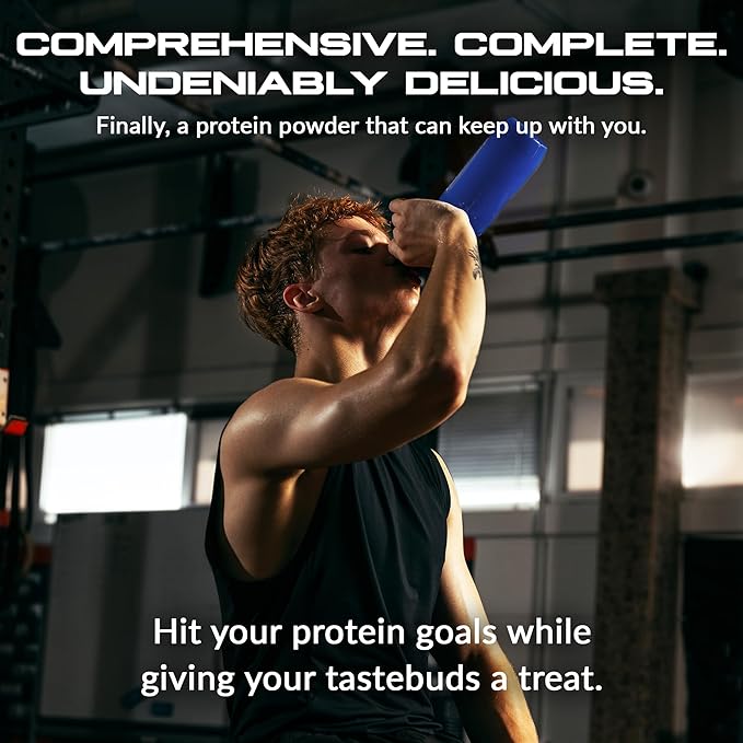 Granite Protein Powder | Whey Isolate & Concentrate| Casein for Lean Muscle Building & Workout Recovery | 30 Servings | Egg & Grass Fed Protein | 23g Protein from 5 Sources | Blueberry Muffin Flavor