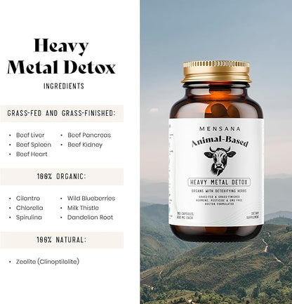 Heavy Metal Detox Supplement, Kidney, Liver Cleanse Detox & Repair Capsules, 180 Capsules - 30 Servings