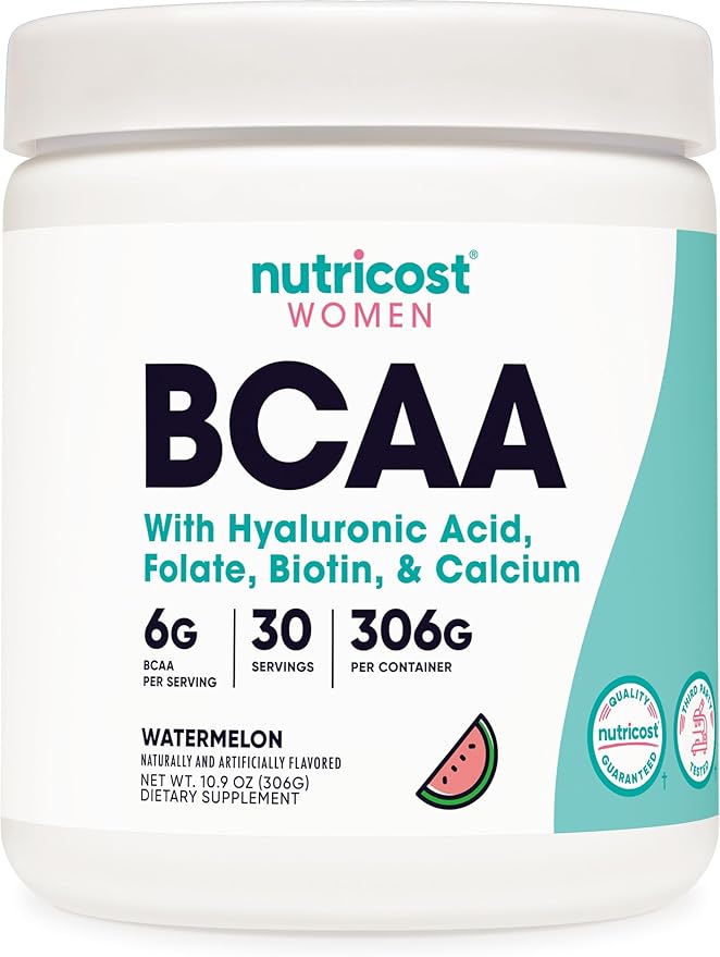 Nutricost BCAA for Women (Watermelon, 30 Servings) - Formulated Specifically for Women - Non-GMO and Gluten-Free