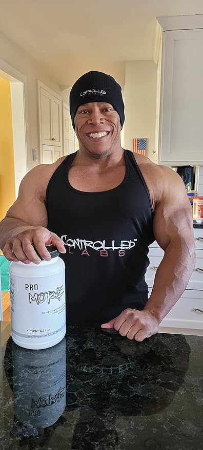 CONTROLLED LABS PROmore Protein Powder (27 Servings) - 24g Protein Per Scoop - 94% Sugar-Free, Premium Smooth-Drink Formula (Chocolate Ice Cream Sundae) (27 Servings, French Vanilla Ice Cream Sundae)