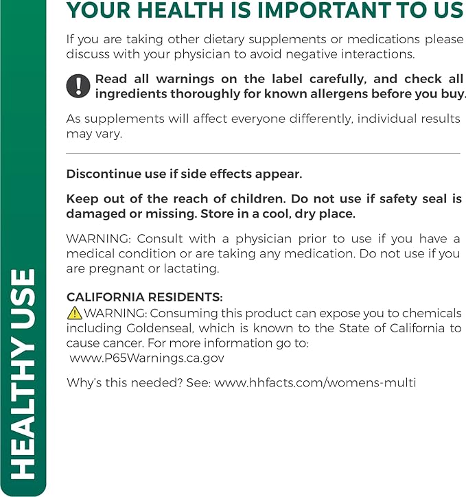 Multivitamin for Women (Non-GMO) Daily Womens Multivitamin + Multi Mineral for Energy Boost, Antioxidants, Hair & Eye Health - with Biotin, Zinc, Magnesium and Lutein - Vitamins & Herbs - 60 Capsules