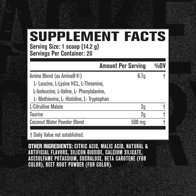 Jacked Factory EAA Surge Essential Amino Acids Powder - EAAS & BCAA Intra Workout Supplement w/L-Citrulline, Taurine, & More for Muscle Building, Strength, Endurance, Recovery - Pineapple, 20sv