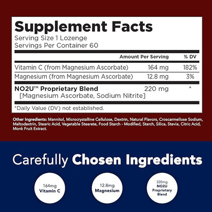 Bryan NITRICEUTICALS - Natural Nitric Oxide Supplements for Men & Women - Promotes Blood Circulation, Oxygen & Nutrient Delivery, Daily Wellness Support - No Gluten or Dairy - 60 Vegan Lozenges
