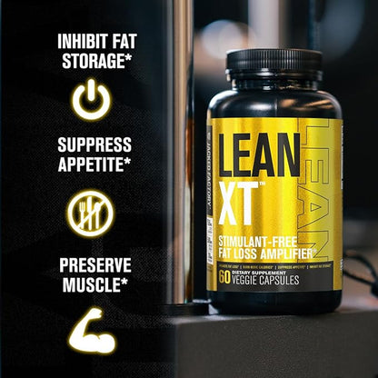 Jacked Factory Lean-XT Caffeine Free Fat Burner - Non Stim Weight Loss Supplement, Appetite Suppressant & Metabolism Booster | Acetyl L-Carnitine, Green Tea Extract, Forskolin - 60 Natural Diet Pills
