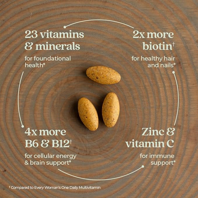 New Chapter Women's Multivitamin 40+ Advanced Formula for Heart, Hormone, Immune & Energy Support, Higher Levels of Whole-Food Fermented B Vitamins +D3, Made with Organic Non-GMO Ingredients, 96 Count