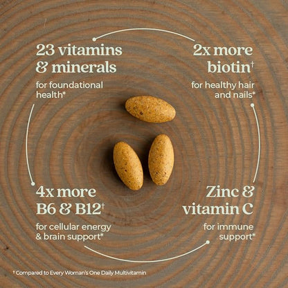 New Chapter Women's Multivitamin 40+ Advanced Formula for Heart, Hormone, Immune & Energy Support, Higher Levels of Whole-Food Fermented B Vitamins +D3, Made with Organic Non-GMO Ingredients, 96 Count