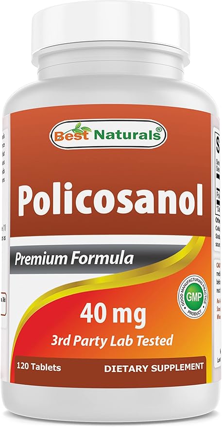 Best Naturals Policosanol 40mg 120 Tablets - Promotes Healthy Cardiovascular Function*