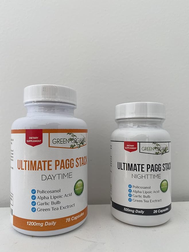 Ultimate PAGG Stack™ 4 Hour Body by Tim Ferriss - Policosanol, Alpha Lipoic Acid, Green Tea Flavonols, Garlic Extract