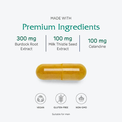 Vitanica Hepafem, Liver Cleansing Support, Vegan/Vegetarian, 60 Capsules