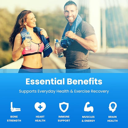 NutraChamps Magnesium Zinc & Vitamin D3 Supplement - Most Bioavailable Forms; Magnesium Glycinate, Malate, Citrate - Bone, Muscle & Heart Health, Immune Support - 120 Vegan Capsules