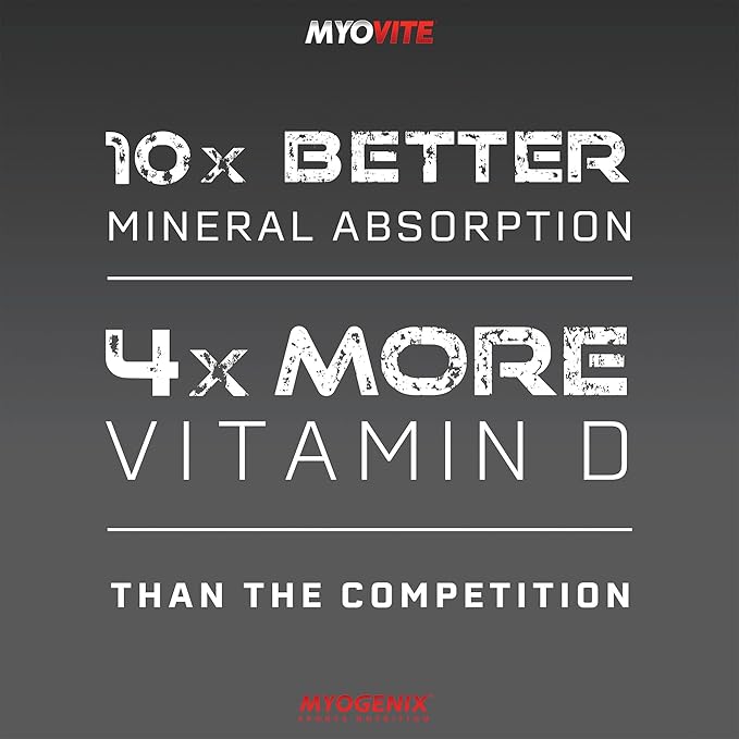 Myogenix Myovite Multivitamins for Athletes - High Performance Vitamins For Men and Women Athletes, Easy-to-Swallow Daily Vitamins (44 Packets/Box)