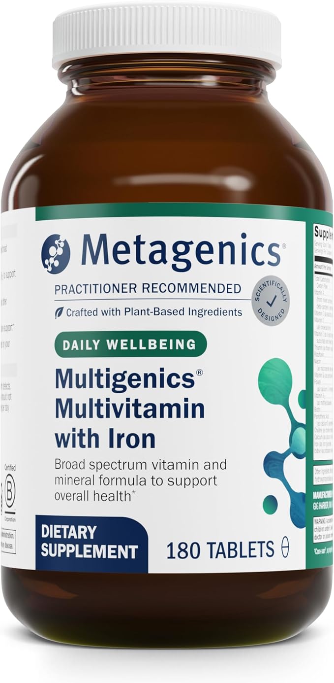 Metagenics Multigenics - Fast-Release Multivitamin & Multimineral Tablet - for Bone Health, Homocysteine Metabolism & Antioxidant Support* - Non-GMO & Gluten Free - 180 Tablets